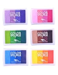 Home: Rainbow Ink Pad Sets WITH FREE GIFT INCLUDED - 24 Shades Of Beautiful Water-Based Colors For All Ages & Infinite Uses - Made in China