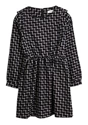 Plaid Print Polyester/Viscose Shirred  Dress