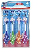 Colorful Bears Animal Toothbrushes for Children, Pack of 4
