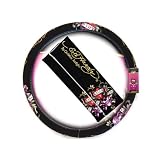 3 Piece Ed Hardy Auto Interior Accessories Set - Faux Suede Steering Wheel Cover and... by Auto Expressions