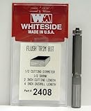 Whiteside Router Bits 2408 Flush Trim Bit with 1/2-Inch Cutting Diameter and 2-Inch Cutting Length