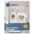 Avery T-shirt Transfers for Inkjet Printers, 8.5 x 11 Inches, Pack of 18 (08938)