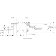 DE-STA-CO 341-R Pull Action Clamp with Threaded U-Bolt