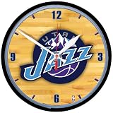 Utah Jazz Round Clock
