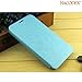 Nacodex® - Lenovo A916 - Pudini® [Flip Cases] Slim Filp Luxury Genuine Leather Cover Case . Stand Filp Leather Case, Pu Leather, Fold Stand Case +100% Handmade Folio Case Flip Cover Case, Easy to Fit 2015 (Lenovo A916 (Blue))