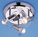 Kitchen & Housewares : Micromark MM7974 Luna Triple Cluster Spotlight in Polished Chrome