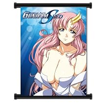 Gundam Seed Lacus Clyne Anime Girl Fabric Wall Scroll Poster (32"x42") Inches