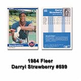 1984 Fleer Darryl Strawberry Rookie Card