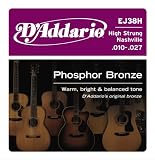 D'Addario Set Acous Gtr Pb Nashville