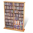 Double Width Wall Storage Media Tower In Maple Finish By Prepac Furniture