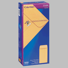 Columbian(R) Small Open-End #7 Envelopes, 3 1 2in. x 6 1 2in., Manila, Box Of 500 by
