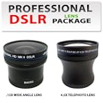 0.15X Super Fisheye Lens + 4.5x Digital Telephoto Professional Series Lens Kit For The Nikon D3000, D3100, D5000, D5100, D7000 Digital SLR Camera Which Have Any Of These (18-55mm, 55-200mm, 28mm, 50mm, 85mm, 300mm, 400mm, 500mm, 105mm) Nikon Lenses