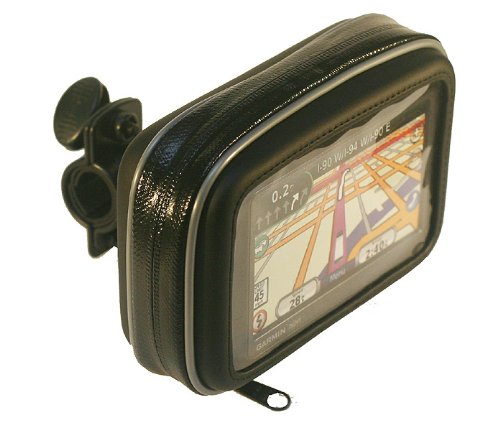 GA-BIKE+WPCS2: Universal Motorcyle Bike Mount with Water Resistant Case for 4.3