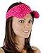 Glitter Visor-Fuchsia Sparkle for Dance Wear