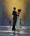 Dance me to the end of Love - Jack Vettriano Reproduction Handpainted oil painting on canvas - 20"x24"