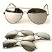 UB Black Frame & Mirrored Lens Aviator 3-Pack of Sunglasses