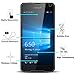 [2 Pack] Microsoft Lumia 650 Glass Screen Protector, OMOTON Tempered-Glass Screen Protector with [2.5D Round Edge] [9H Hardness] [Crystal Clearity] [Scratch-Resistant] [No-Bubble] for Lumia 650