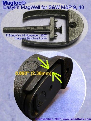 EasyFit MagWell for S&amp;W M&amp;P pistols in 9mm and .40 S&amp;W cal. pistols