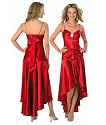 Elegantes Satin Partykleid, Abendkleid, Kleid, Cocktailkleid, Farbe rot