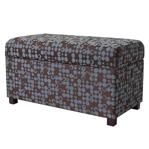 Double Storage Ottoman - Wedgewood