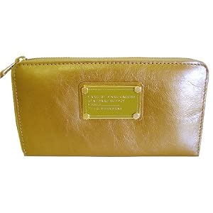 Buy Marc by Marc Jacobs M392424 Twisted Q Zip-Around Wallet,Gold,one size by Marc Marc Jacobs