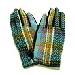 Winter Ski Plaid Zig Zag Fashion Gloves Multi Turquoise