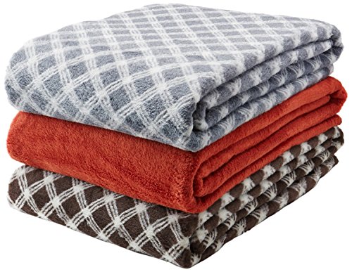 Bronte 100% Wool Blanket Throw Burnt Orange/Turquoise ...