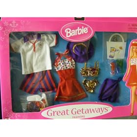 Ken and Barbie Cruise Fashions Great Getaways (1998) by