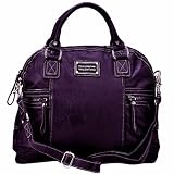 Valentino Purple Italian Couture Large Doctor Styled Handbag