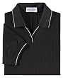 Ladies' Variegated Ribbon Pique Johnny Collar Polo Shirt