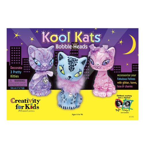 51G0PABVQAL Creativity for Kids Kool Kats Bobble Head