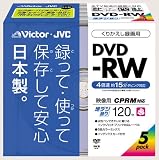 Victor DVD-RWϿ���� CPRM�б� 4��® ���顼�ץ�󥿥֥�5��ѥå� 10mm������ [VD-W120XJ5]