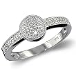 Hug Diamond Promise Ring in 14k White Gold