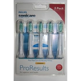 Sonicare ProResults Standard Toothbrush Refills, 5 Pack