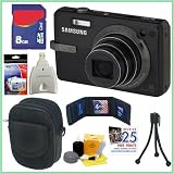 Samsung SL820 12.2MP Digital Camera in Black + 8GB Accessory Kit