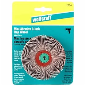 Mini Abrasive Flap Wheel, 3 by Wolfcraft