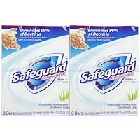 Safeguard Antibacterial Bar Soap with Aloe, 8 ct