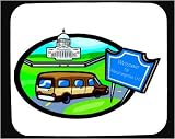 Mouse Pad with camper, sign, washington, rv, capitol, transportation, 