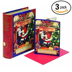 CR Gibson Night Before Christmas Storybook Boxed Cards (Pack of 3)