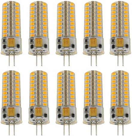 iLampens 12v LED G4 Bulb - 2.993W G4 LED, 72 PCS 2835 SMD AC DC 12V, 301 Lumen Warm White, G4 LED Replacement Bulbs, Bi-Pin Light Bulbs, LED Light lamps, 10-PACK