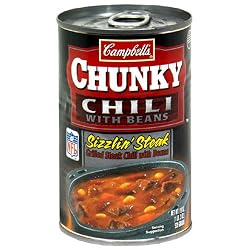 Campbell's Chunky Grilled Steak Chili With Beans, 19-Ounce Cans (Pack of 12)