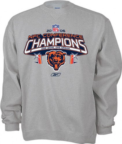 Buy Chicago Bears 2006 NFC Conference Champions Official Locker Room Crewneck Sweatshirt