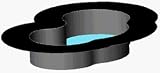 Preformed Flexible 30-mil PVC Pond Liner - The Camel Hump - 349 Gallons