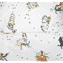 Sin in Linen Flash Tattoo Shower Curtain Bone White 100% Cotton Sateen Fabric