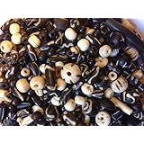 30-40 Pieces (50 Grams) 6mm to 18mm, Natural Buffalo Bone Beads, Native American Art Work