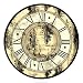 Aged Elegance Clock by Vision studio. Size 19.91 inches width by 19.91 inches height....