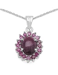 5.15 Carat Genuine Ruby 925 Sterling Silver Pendant