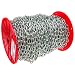 Campbell 0720427 Low Carbon Steel Inco Double Loop Chain on Reel, Zinc plated, #4 Trade, 0.07" Diameter, 500' Length, 70 lbs Load Capacity
