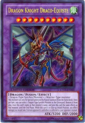 YuGiOh 5D's Collectible Tin Single Card Dragon Knight Draco - Equiste CT07-EN003 Secret Rare Limited Edition Promo On Sale