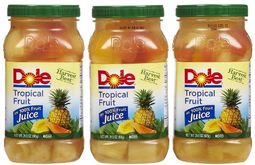 Dole Plastic Jars Tropical Fruit in Light Syrup - 8 Pack